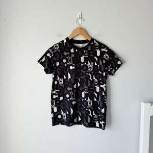 Psycho Bunny Women's Black Graphic Tee Size 2